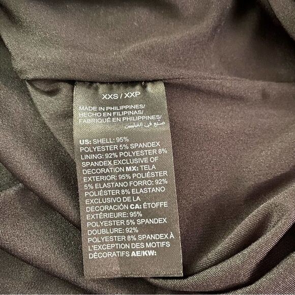 NWT Whbm Women’s Black Cap Sleeve Chain Link Top Size XXS - Picture 4 of 9